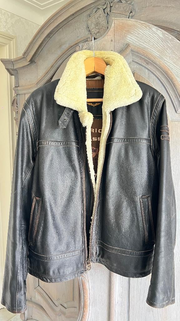 Pilotenjas Bomberjacket Pall Mall, Ophalen, Maat 52/54 (L), Zwart, Pall Mall