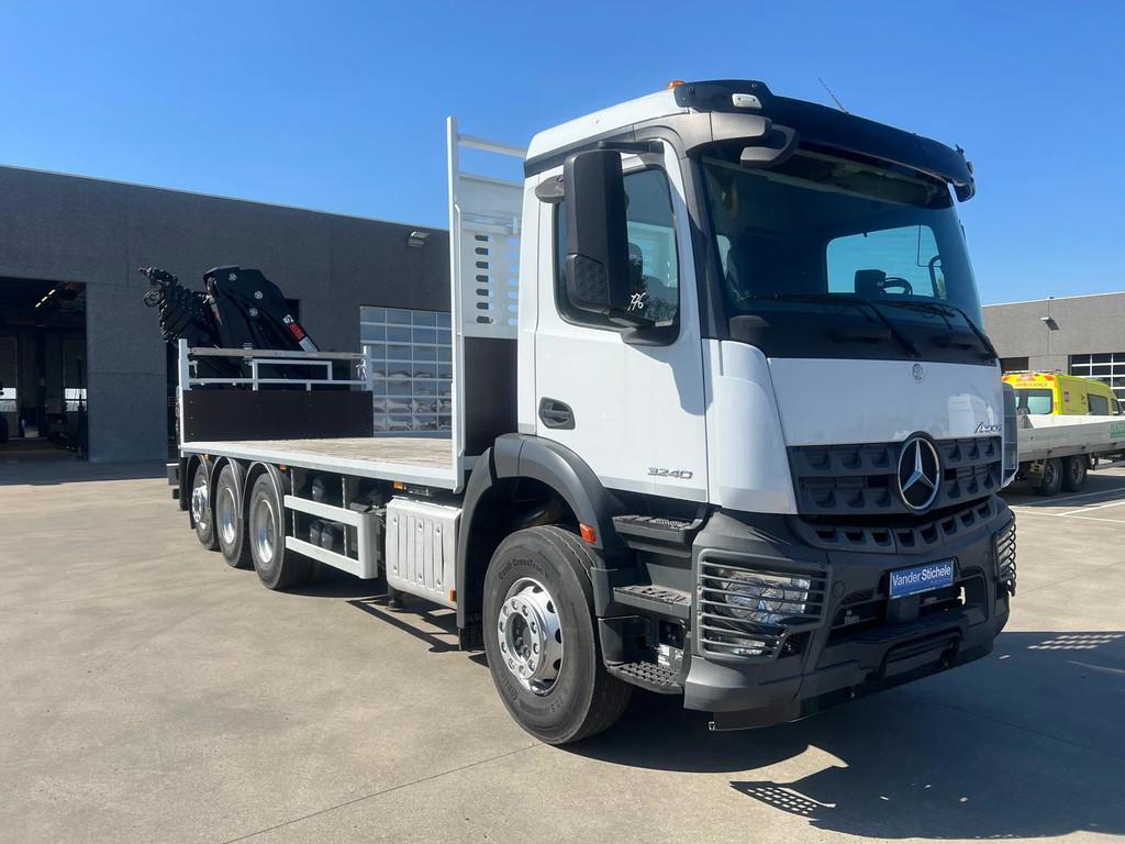 Mercedes-Benz Arocs 3240 HIAB X-HIDUO 258 E-7 - OPEN LAADBAK, Achat, Euro 6, Entreprise, Cruise Control
