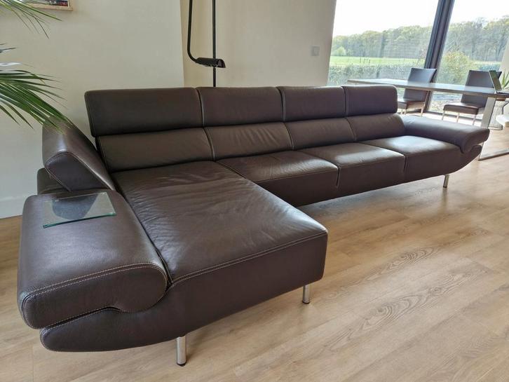 Bankstel loungebank hoekbank comfort, Huis en Inrichting, Zetels | Complete zithoeken, Leer, Ophalen