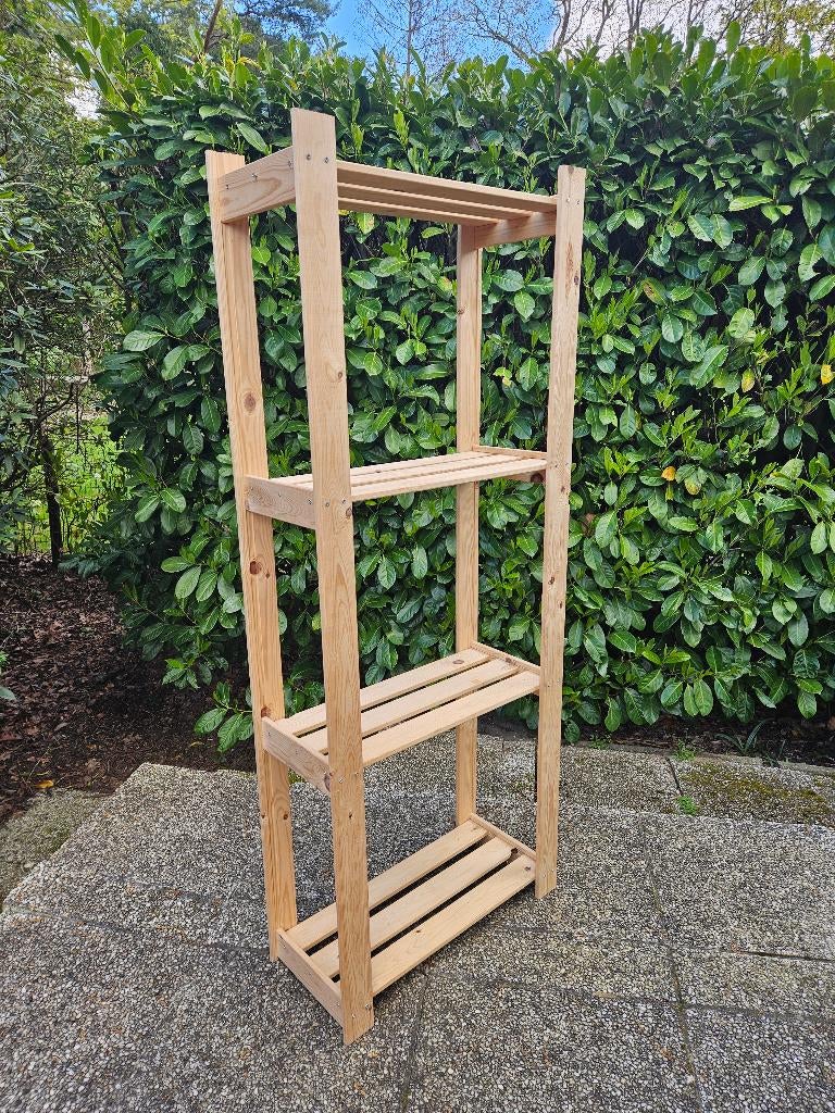 houten rek (3 stuks beschikbaar), Huis en Inrichting, Ophalen, Gebruikt