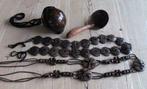 4 Kokosnoot items , tasje, lepel, 2 ceinturen, Hawai feest, Enlèvement ou Envoi