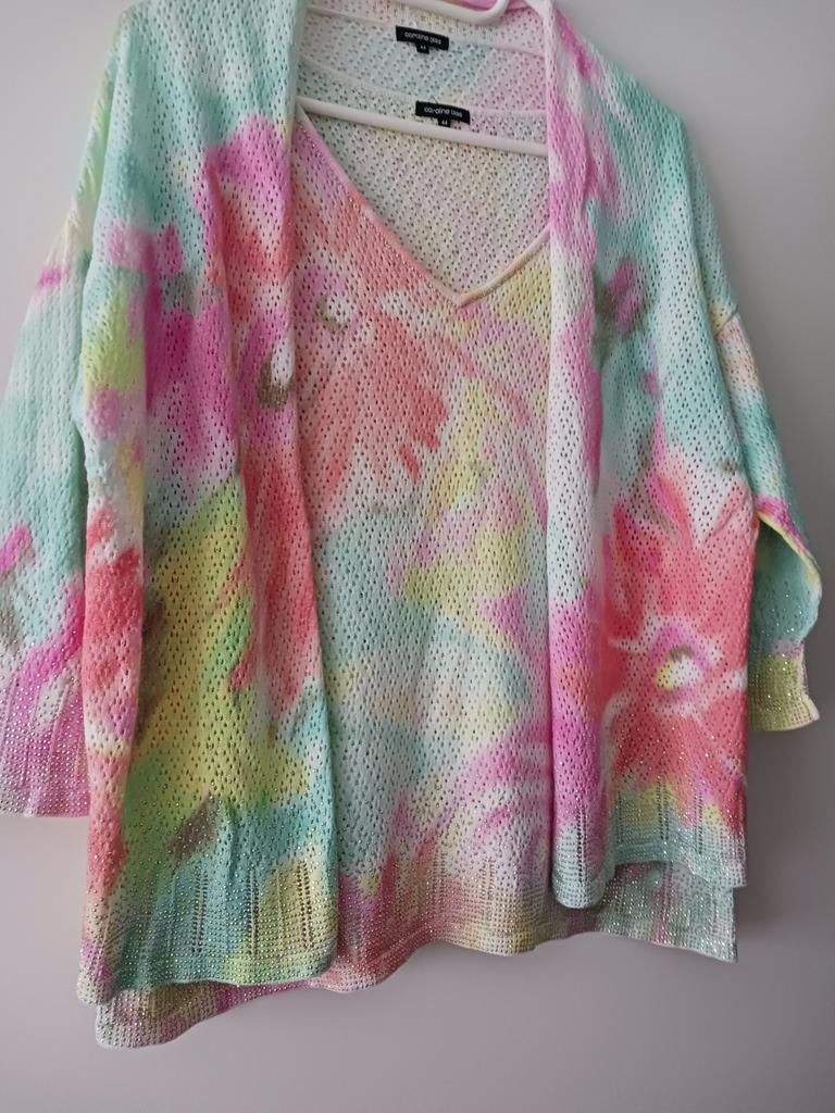 Topje + gilet merk Caroline Bis te koop. M 42-44, Kleding | Dames, Ophalen, Maat 42/44 (L), Zo goed als nieuw, Zonder mouw