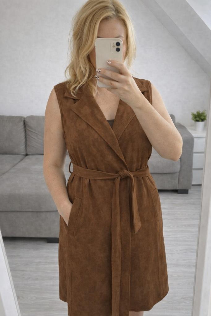 Mouwloze vest K-Design xl, Kleding | Dames, Verzenden, Zo goed als nieuw, Maat 46/48 (XL) of groter, Bruin