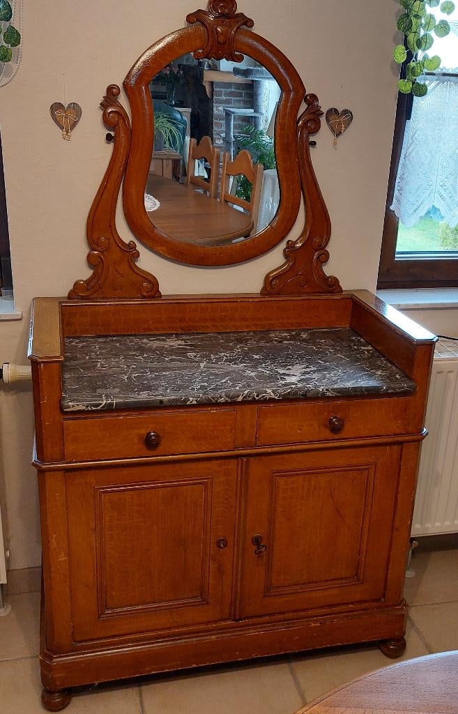 VINTAGE Ancien meuble lavabo, Antiquités & Art, Enlèvement