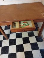 Antieke keuken tafel met 2 stoelen, Antiek en Kunst, Ophalen