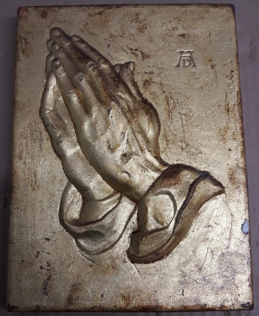 Terracotta religieus Chiro aandenken 1961, Antiek en Kunst, Curiosa en Brocante, Ophalen of Verzenden