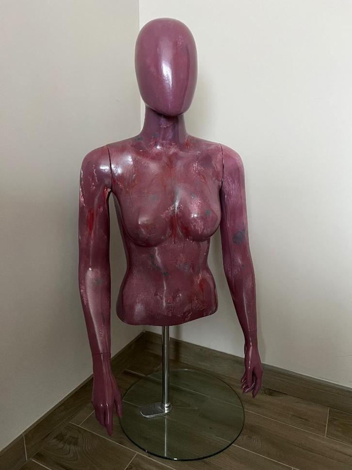 Vintage Paspop Torso Mannequin Glazen Voet, Kleding | Dames, Kledingrekken, Gebruikt, Ophalen