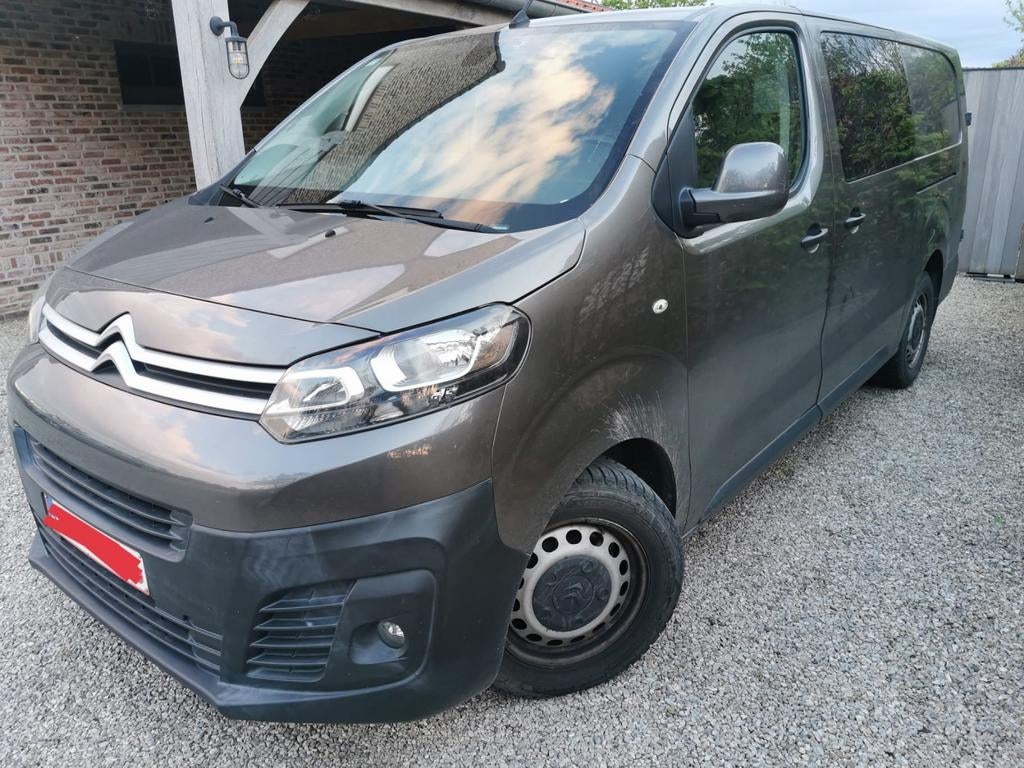 Citroen Jumpy 2.0 2018  dubbele cabine, dubbele schuifdeur, Autos, Camionnettes & Utilitaires, Argent ou Gris, Achat, 6 portes