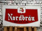 Plaque publicitaire en métal peint bière Nordbräu, Collections, Enlèvement, Utilisé, Panneau publicitaire
