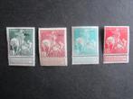 Timbres Belgique - N93, 95, 97 et 99 (X) - 55,00Eur, Autre, Trace d'autocollant, Enlèvement ou Envoi, Non oblitéré