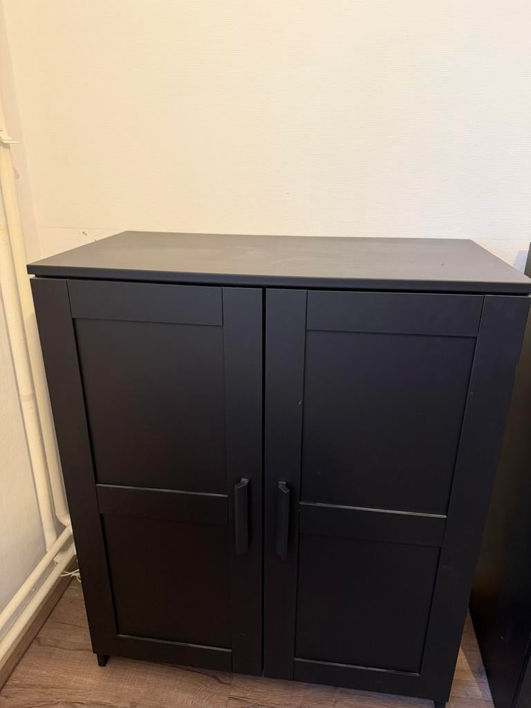 Ikea Brimnes zwarte kast 78x95cm, Ophalen, Gebruikt