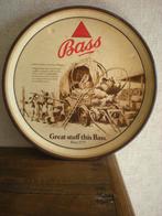 BASS metalen dienblad van 30 cm, Verzamelen, Biermerken, Ophalen of Verzenden, Gebruikt, Reclamebord, Plaat of Schild