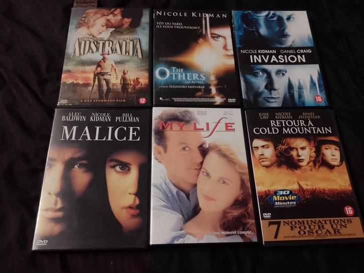 Te koop op dvd 6 films van Nicole Kidman, Cd's en Dvd's, Dvd's | Drama, Zo goed als nieuw, Drama, Vanaf 9 jaar, Ophalen of Verzenden