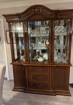 Vitrinekast met verlichting als nieuw!, Huis en Inrichting, Kasten | Vitrinekasten, Ophalen, 200 cm of meer, 150 tot 200 cm, Zo goed als nieuw