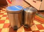 Twee kleine pedaalemmers, toilet/badkamer, Enlèvement, Utilisé