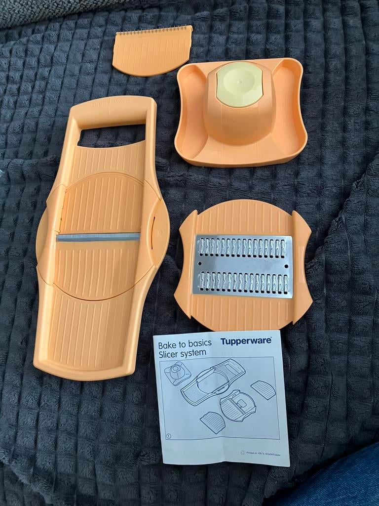 Mandoline Tupperware met gebruiksaanwijzing, Ophalen of Verzenden