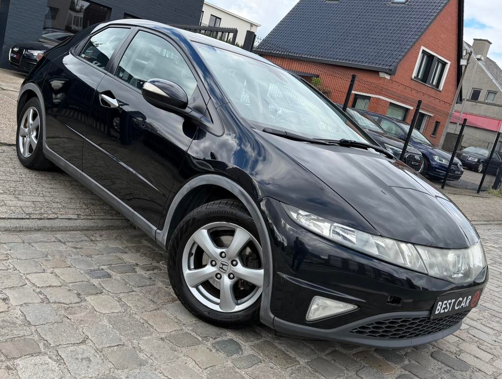 Honda Civic 1.4i * Benzine * Garantie, 139 g/km, 4 cilinders, Alcantara, Zwart