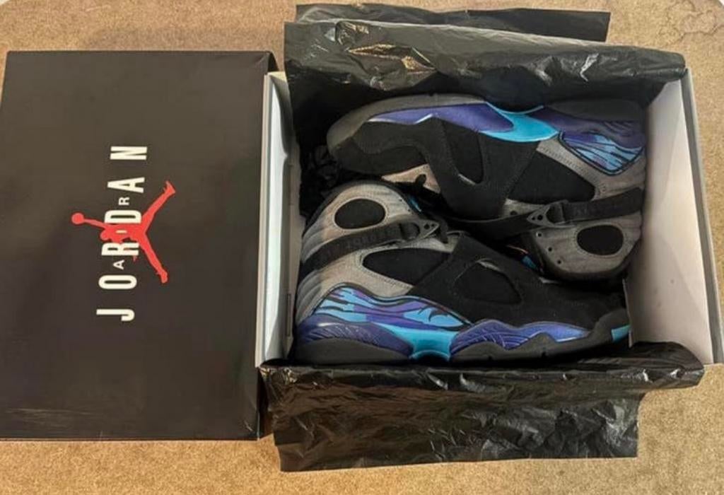 Nike Air Jordan 8 “Aqua”, Vêtements | Hommes, Chaussures, Neuf, Baskets, Noir, Enlèvement