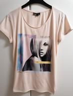 Beige T-shirt met vooraan print van Groggy JBC, L, Enlèvement ou Envoi, Neuf, Beige