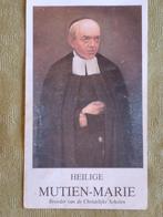 Carte de dévotion avec relique de H. Mutien-Marie, Enlèvement ou Envoi