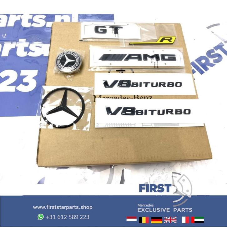 W190 AMG GTR LOGO SET ZWART C190 R190 GTC GTS GTR AMG 2023 E, Autos : Pièces & Accessoires, Carrosserie & Tôlerie, Mercedes-Benz