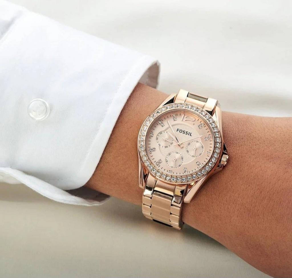 Dameshorloge Fossil, Bijoux, Sacs & Beauté, Montres | Femmes, Enlèvement ou Envoi, Fossil