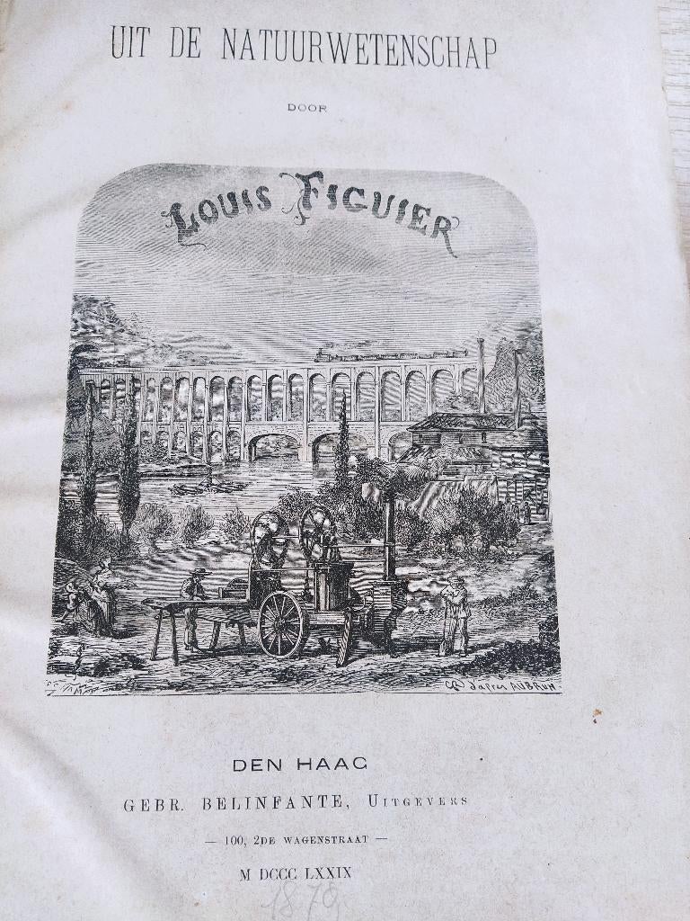 boek: uit de natuurwetenschap//Louis Figuier - 1879- NL, Ophalen of Verzenden
