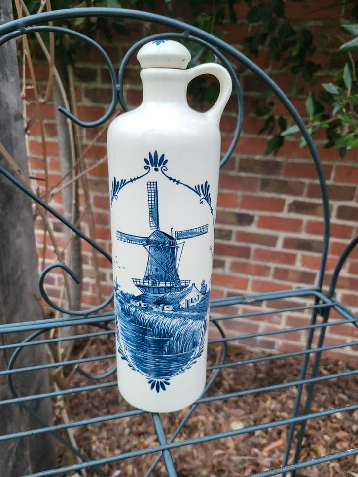 Prachtige Vintage Delfts Blauwe Jeneverkruik, Antiek en Kunst, Antiek | Keramiek en Aardewerk, Ophalen