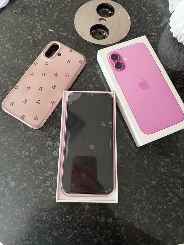 Iphone 16 plus rose 128GB, Télécoms, Téléphonie mobile | Apple iPhone, Utilisé, 128 GB, Sans abonnement, Sans simlock, iPhone 16 Plus