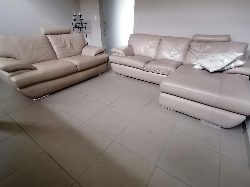 Hoekzetel en tweezit, Ophalen, Gebruikt, 125 tot 150 cm, Hoekbank