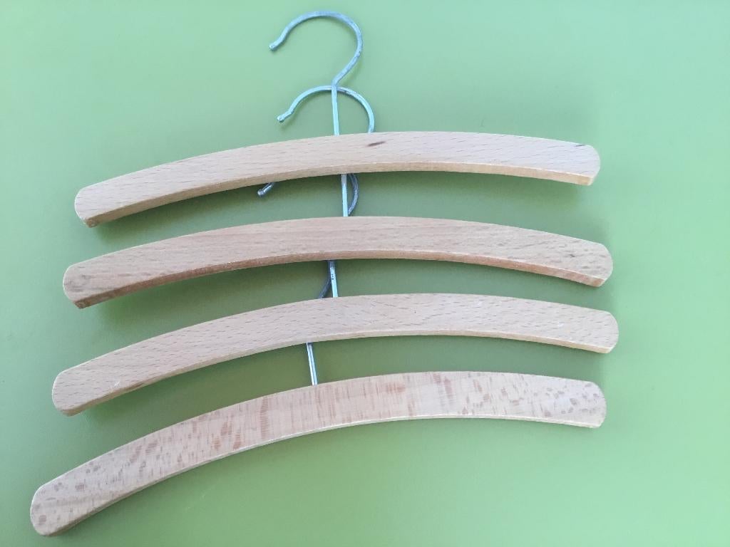 Kledinghanger kind hout, Kleding | Dames, Kledinghangers, Ophalen, Nieuw, Hout, Kinderen