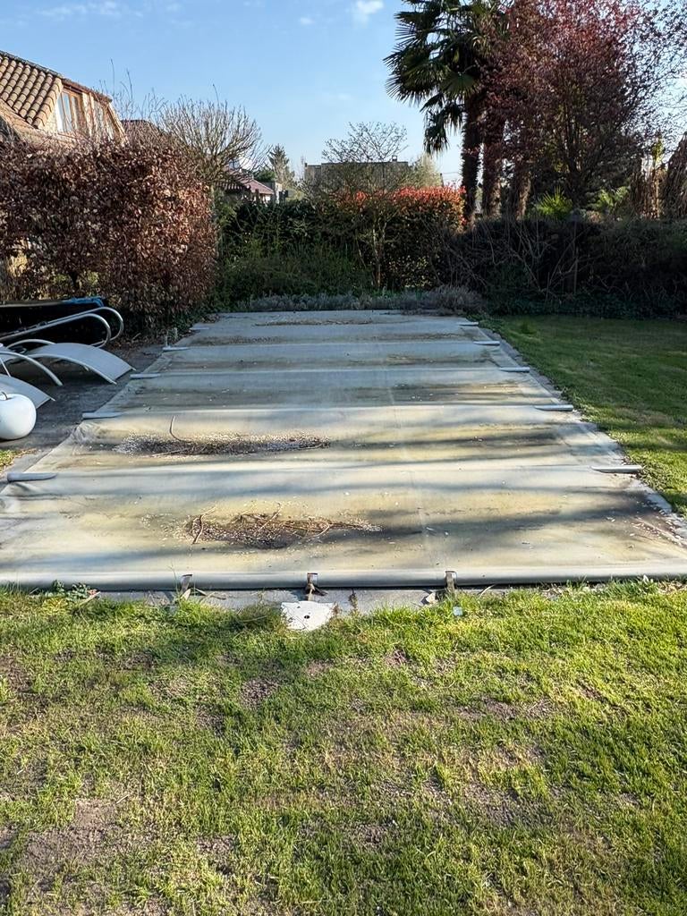 Dekzeil zwembad, Enlèvement, Utilisé