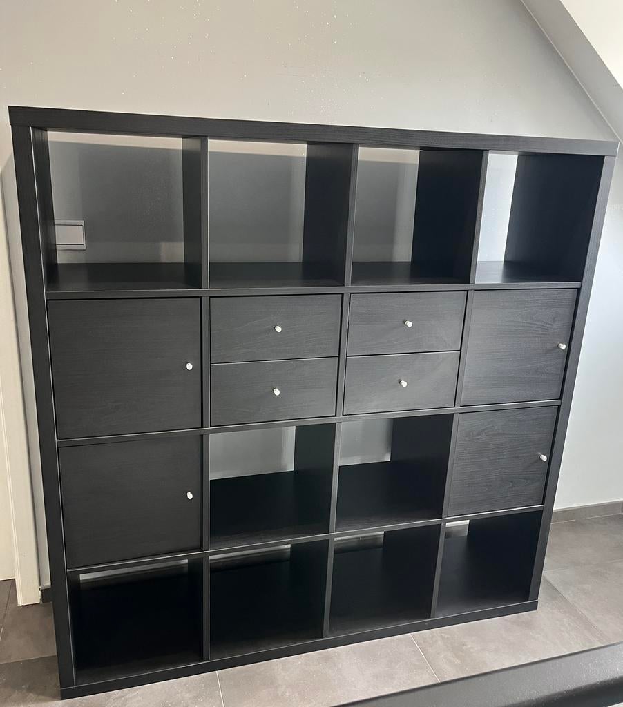 Kalax ikea noir armoire rangement tiroir, Maison & Meubles, Enlèvement, Comme neuf