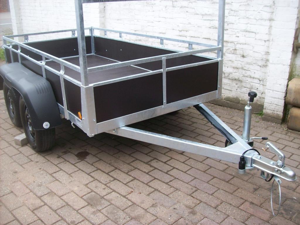 nieuwe dubbelas aanhangwagen met coc attest, Autos : Divers, Remorques, Neuf, Enlèvement