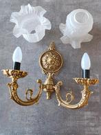 Lustre en bronze et 2 appliques, Enlèvement, Utilisé, Métal