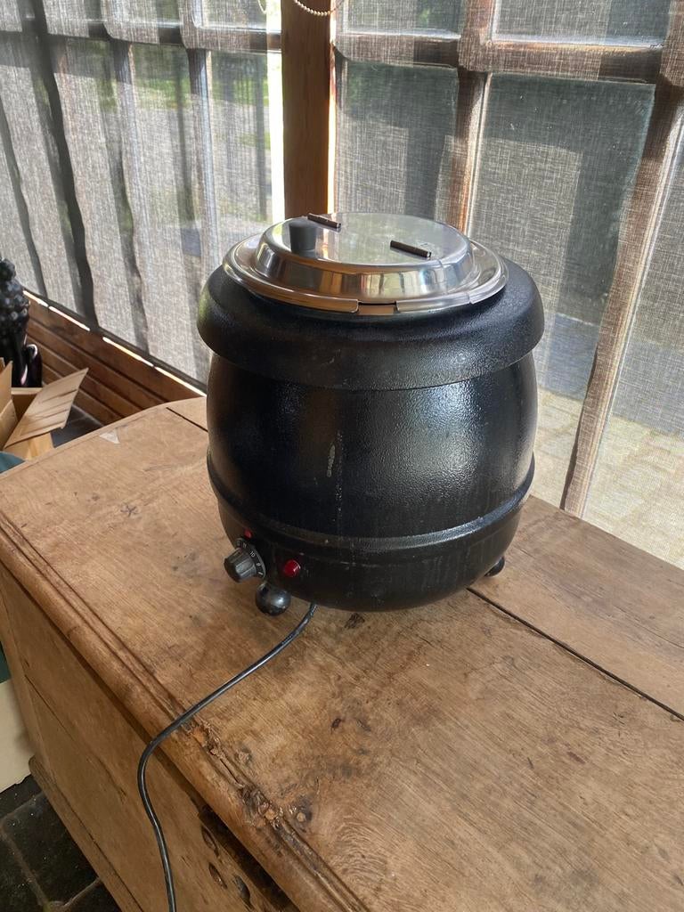 Elektrische Soepketel, 2 liter of meer, Ophalen, Zo goed als nieuw, Inox