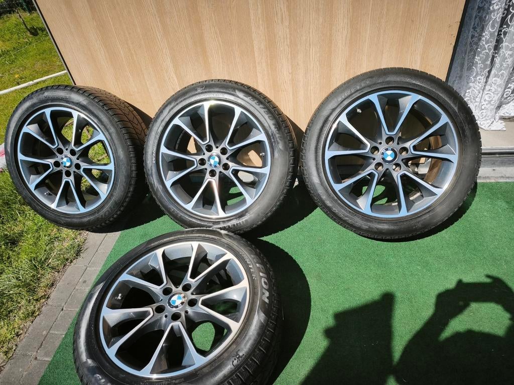 Jantes d'origine Bmw x5 F15 avec pneus 19 pouces, Autos : Pièces & Accessoires, Pneus & Jantes, Enlèvement, 19 pouces, Pneu(s)