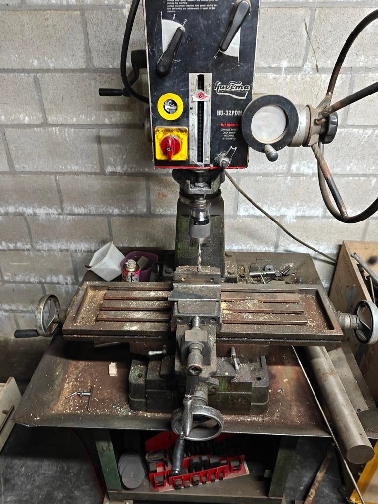 Kolomboormachine/frees, Ophalen, Kolomboormachine