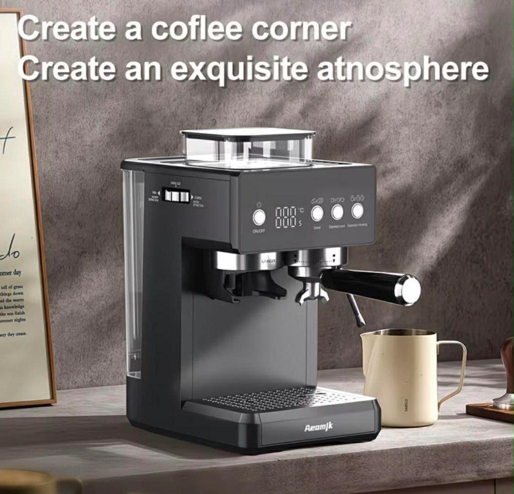 Machine à expresso Aeomjk, Electroménager, Cafetières, Neuf, Réservoir d'eau amovible, Enlèvement ou Envoi, Dosettes et capsules de café