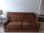 Slaapbank (eventueel met extra zetel), Ophalen, Bruin, Tweepersoons, Zo goed als nieuw