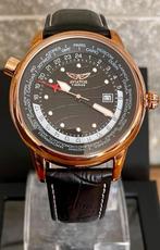 MONTRE DE AVIATOR WORLDTIMER POUR HOMME ! NEUF AVEC BOÎTE !, Bijoux, Sacs & Beauté, Enlèvement ou Envoi, Neuf