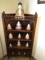 Kast 1.30 hoog op 60 plus 13 Boeddha beelden van porselein, Antiquités & Art, Enlèvement