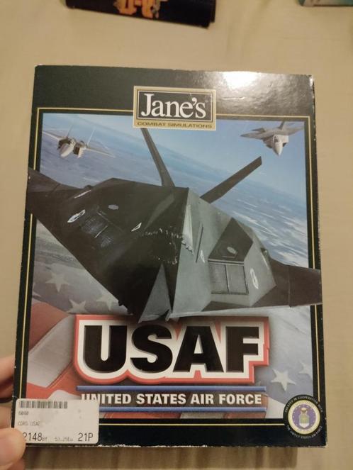 Jeu vintage bigbox USAF - United States Air Force, Games en Spelcomputers, Games | Pc, Gebruikt, Simulatie, 1 speler, Eén computer