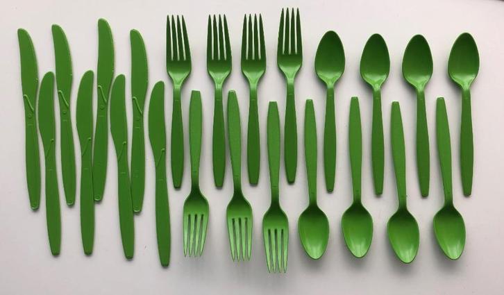 stevig licht bestek / BPA en Melamine vrij, Hobby en Vrije tijd, Picknickmanden, Zo goed als nieuw, Ophalen