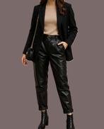 Twinset Milano zwarte broek in leather-look maat 40, Kleding | Dames, Broeken en Pantalons, Maat 38/40 (M), Twinset, Zwart, Ophalen of Verzenden