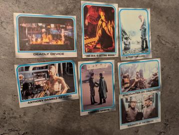 TOPPS STAR WARS plaatjes EMPIRE STRIKES BACK series 80S 7X beschikbaar voor biedingen