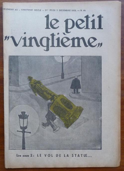 TINTIN – PETIT VINGTIEME – n49 du 7 DECEMBRE 1933 - CIGARES, Livres, BD, Utilisé, Une BD, Enlèvement ou Envoi