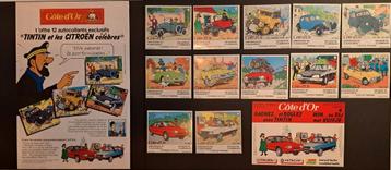 12 Autocollants et publicités Citroen Tintin cote d'or, Enlèvement ou Envoi, Comme neuf