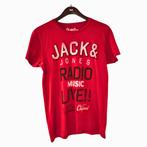 T-shirt Jack & Jones Homme Rouge - Taille M - Coton - Bon Ét, Kleding | Heren, T-shirts, Maat 52/54 (L), Verzenden, Gedragen, Rood