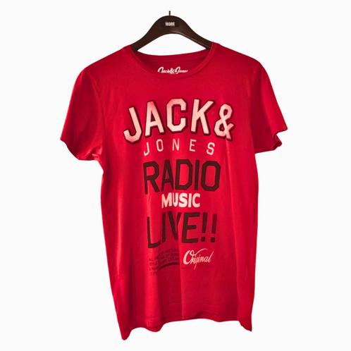 T-shirt Jack & Jones Homme Rouge - Taille M - Coton - Bon Ét, Kleding | Heren, T-shirts, Gedragen, Maat 52/54 (L), Rood, Verzenden